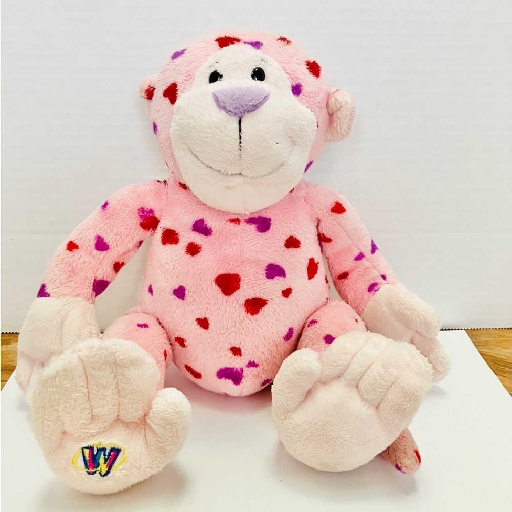 Webkinz Ganz Plush Love Monkey HM343 No Code Valentine’s 9in - Picture 2 of 9